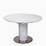 Arbor 120cm Round Extending Dining Table White Marble Effect Top
