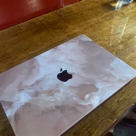 Marble Apple Laptop Case