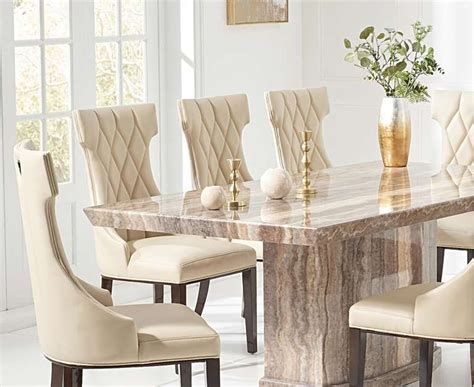 Marble Dining Table Set For 10