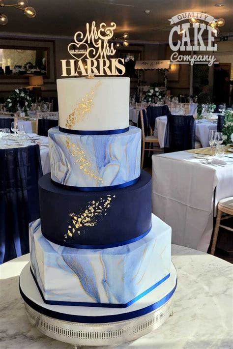 Marble Finish Wedding Cake