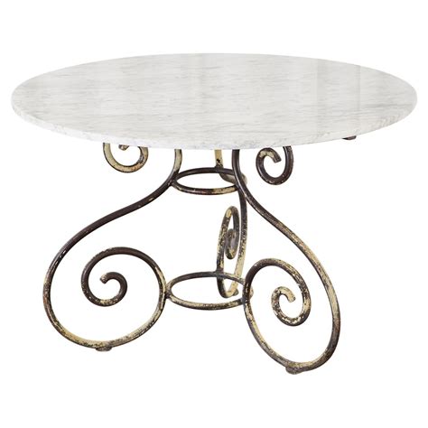 Marble Iron Dining Table