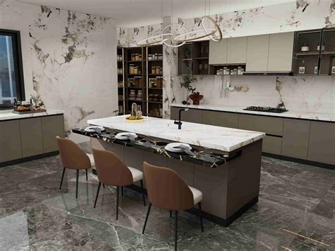 Marble Kitchen Cabinet