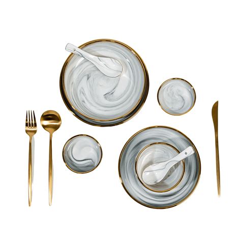 Marble Tableware Set