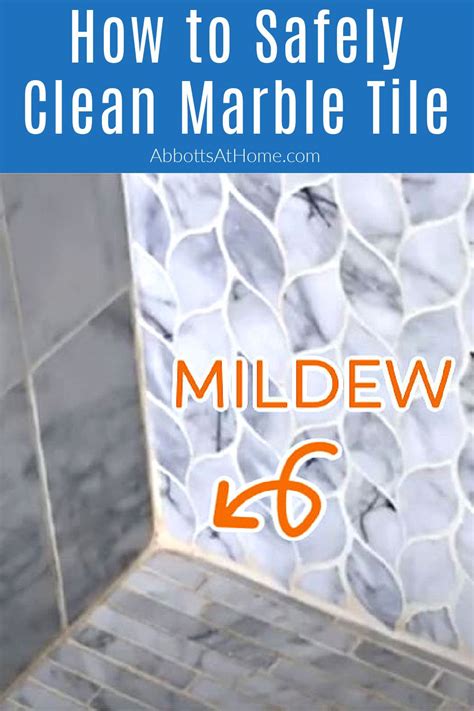 marble tile shower floor cleaning