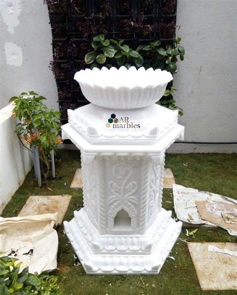 Marble Tulsi Planter