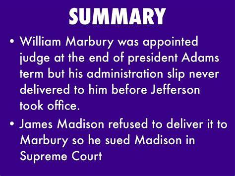 marbury v madison explained