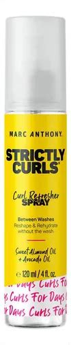 Marc Anthony Strictly Curl Refresher Spray, Sweet Almond Oil + Avocado Oil, 4 fl oz/120 mL