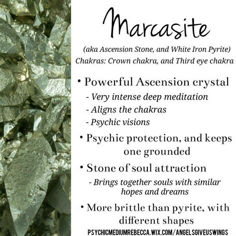 marcasite meaning symbolism