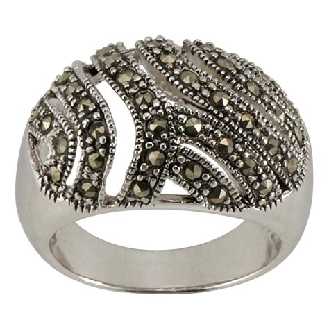 marcasite silver rings