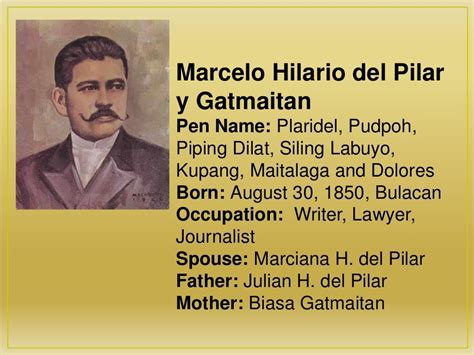 marcelo h. del pilar talambuhay tagalog