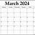 march calendar 2023 printable