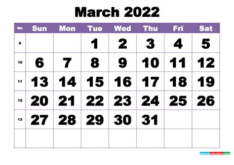 march 14 2022 calendar