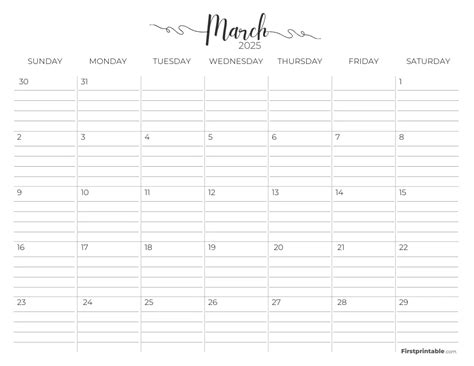 March Free Planner Printable
