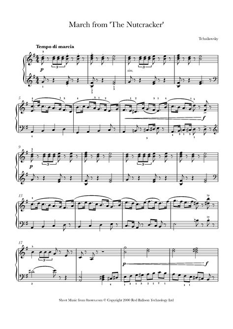 March Of The Nutcracker Sheet Music