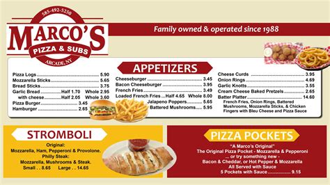 marco's pizza online menu
