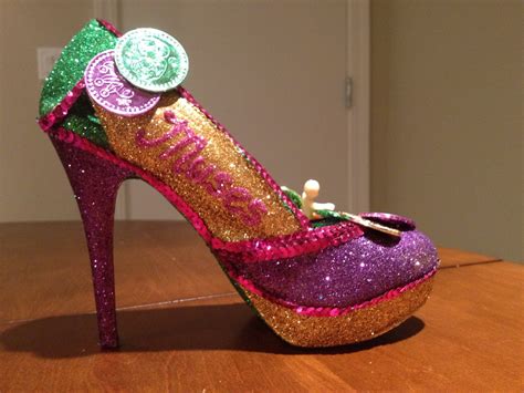 Confessions of a glitter addict Vintage Mardi Gras Shoe