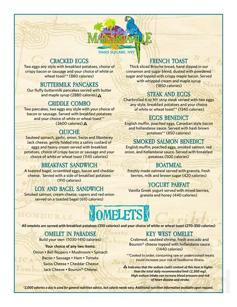 margaritaville resort times square menu