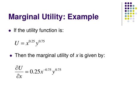 Marginal Utility Example Problems