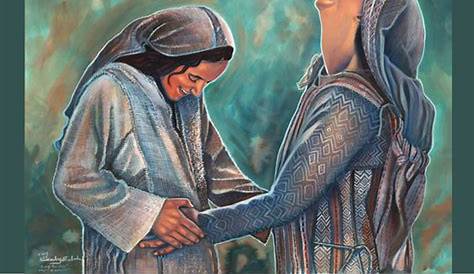 Maria & Elisabet, Ausmalbild (430×521) | Sonntagsschule basteln, Bibel