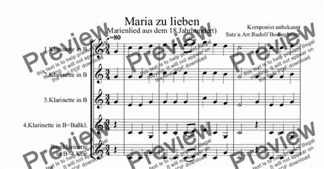 maria zu lieben text und noten