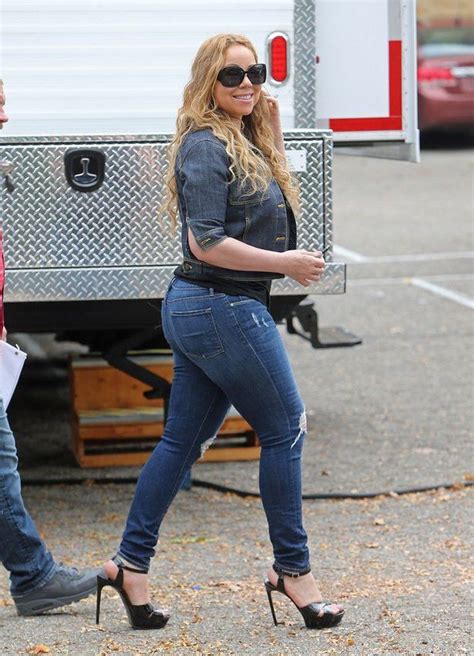 mariah carey cut off jeans