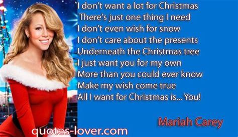 mariah carey i don't want a lot for christmas