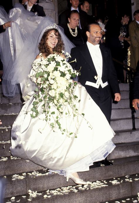 mariah carey wedding dress tommy mottola