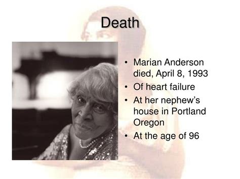 marian anderson cause of death