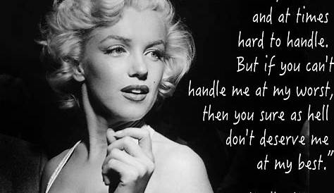 Marilyn Monroe Quotes About Relationships Great Advice , Love