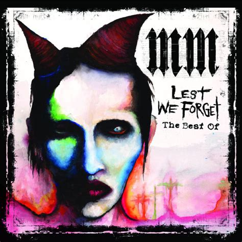 marilyn manson lest we forget album cover