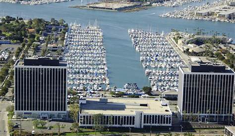 Aerial View Of Santa Monica And Marina Del Rey, California Stock Photo