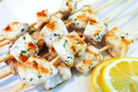 Marinated Fish Kabobs