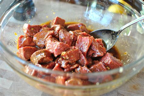 marinating beef for kebabs