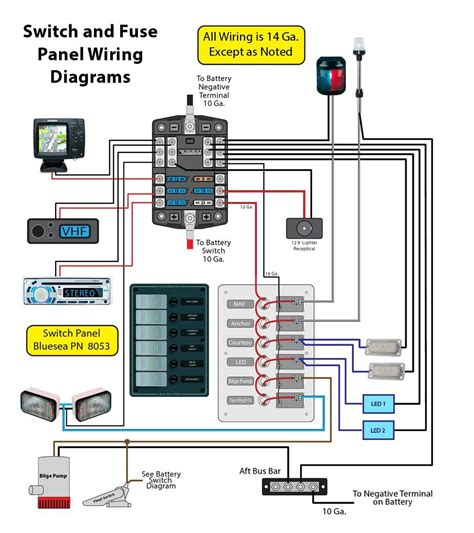 Marine Switch Panel Wiring Diagram Manual EBooks 12V Switch Panel