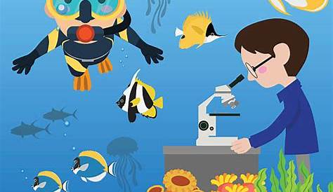 Clip Art Marine Biologist Clipart - Cartoon , Free Transparent Clipart