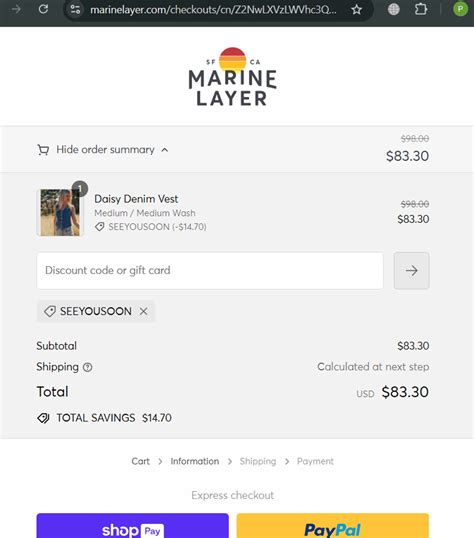 marine layer discount code
