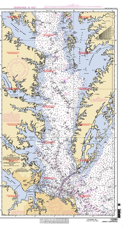 marine map of chesapeake bay