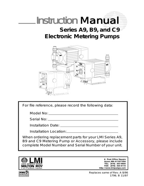 Marineland Pump Instructions