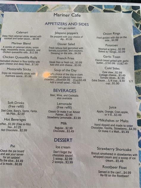 Best Secrets of Mariner Cafe Revealed