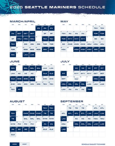 Mariners Schedule Astros