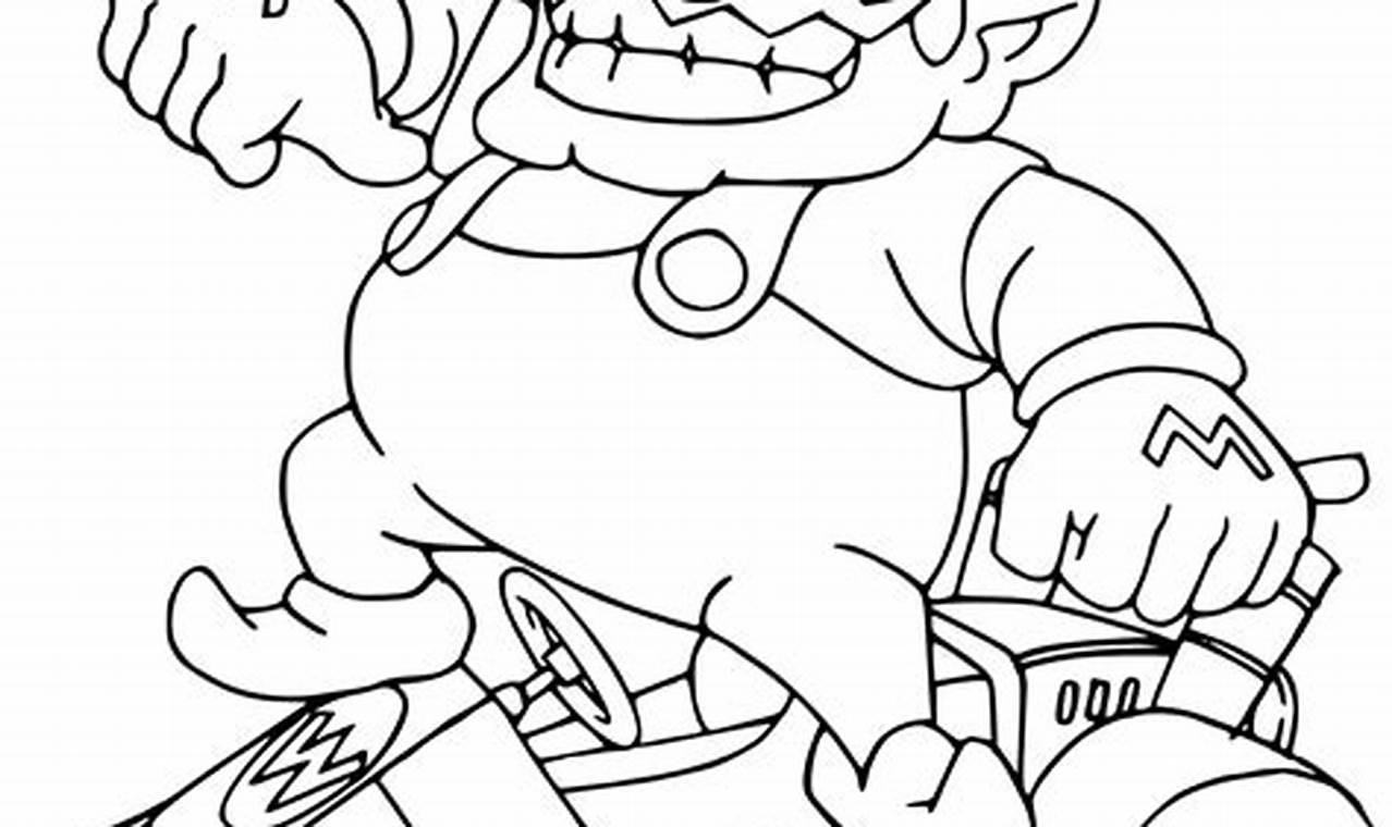 Mario Kart Coloring Pages