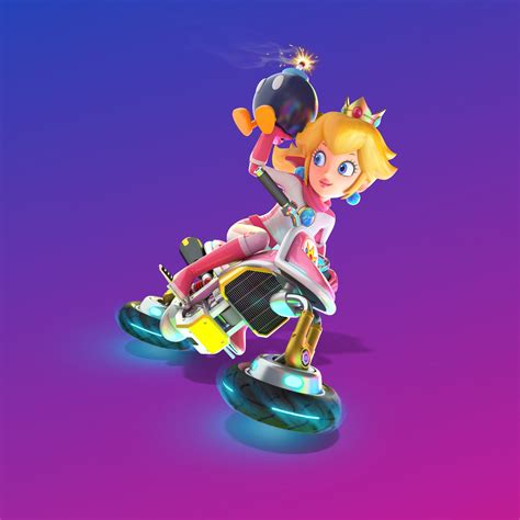 mario kart 8 deluxe peach