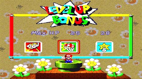 Mario Rpg Level Up Bonus At Level