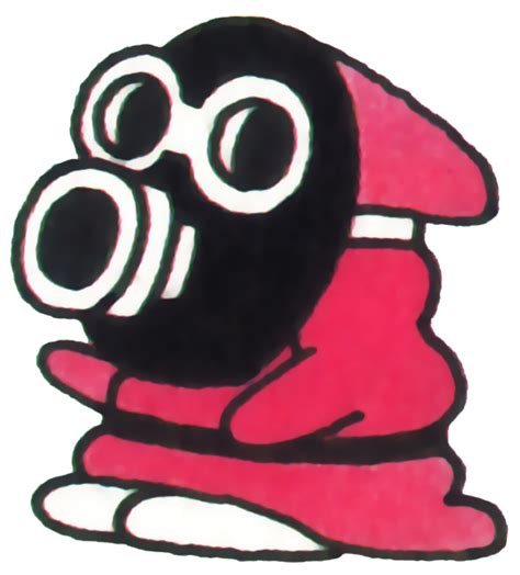 mario shy guy gas mask