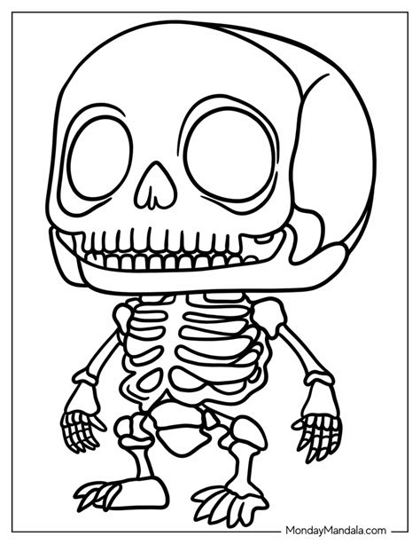 Mario Skeleton Coloring Page