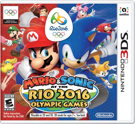 mario sonic at the rio 2016 olympic games 3ds