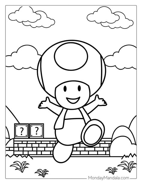 Mario Start Coloring Pages