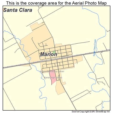 Aerial Photography Map of Marion, TX Texas