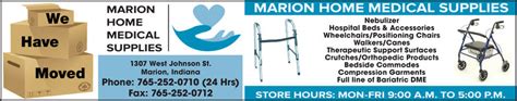 marion home medical supplies marion in