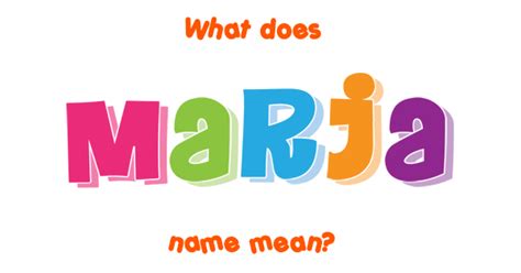 marja meaning in english